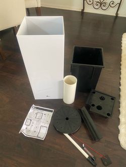 Tall square self watering planter