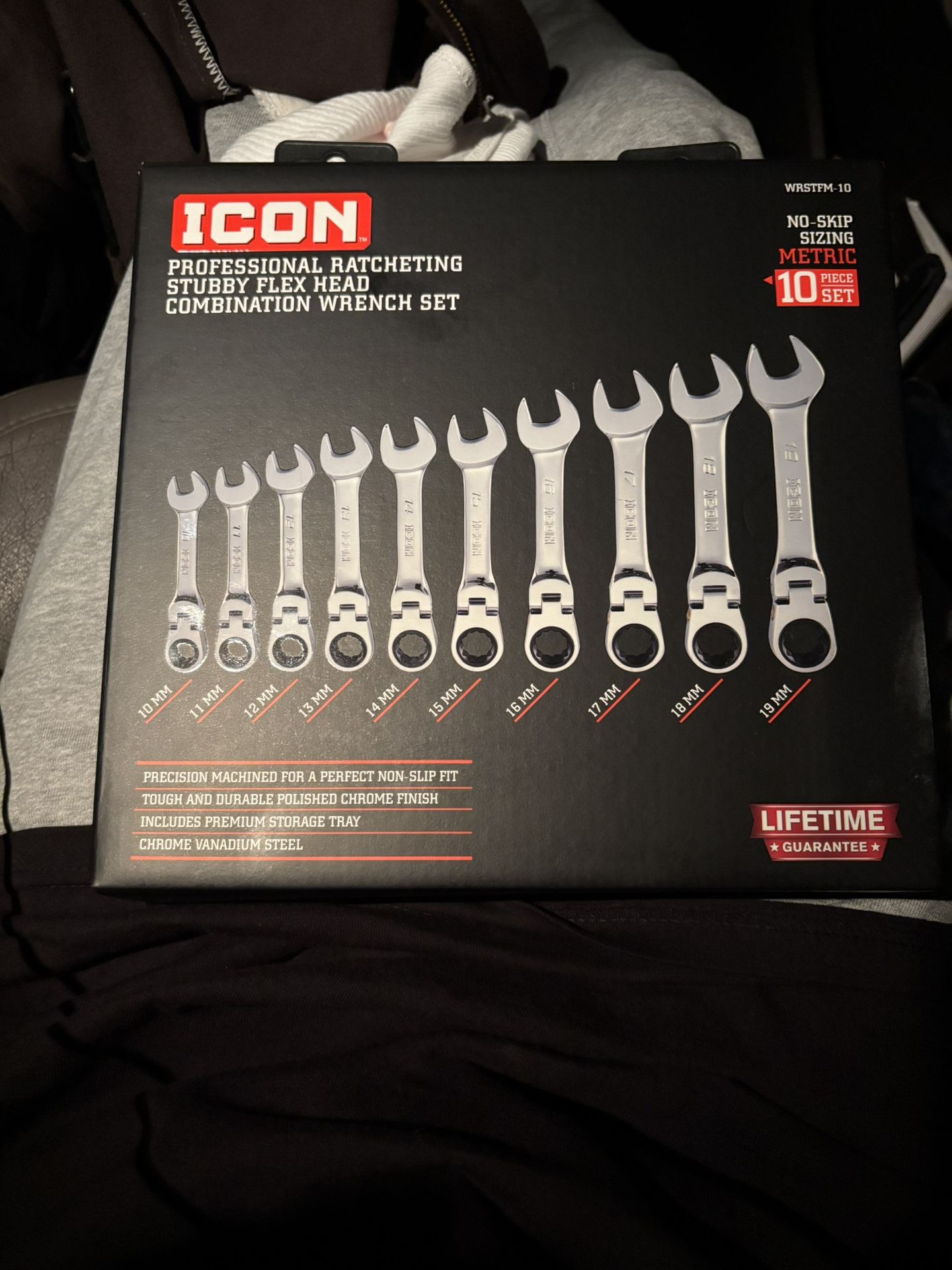 Icon Metric Stubby Flex Head Wrench Set 