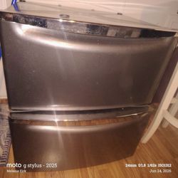 Stainless Steel Washer Dryer Pedestal with Drawer