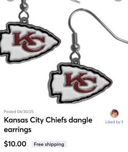 Kansas City chief earrings