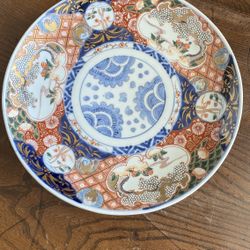 Large Decorative Imari Porcelain Plate, Japan, 1900s