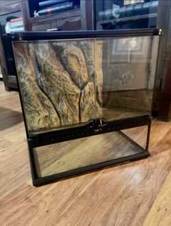 Exo Terra Glass Terrarium Reptile Habitat, 18"x18"x18"