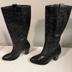 Banana Republic Black Leather Boots 6.5