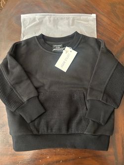 Little Bipsy Black Sweatshirt 6-12M