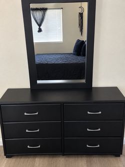 Dresser and mirror