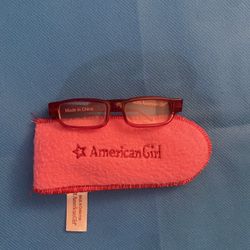 American Girl Doll Glasses And Case 