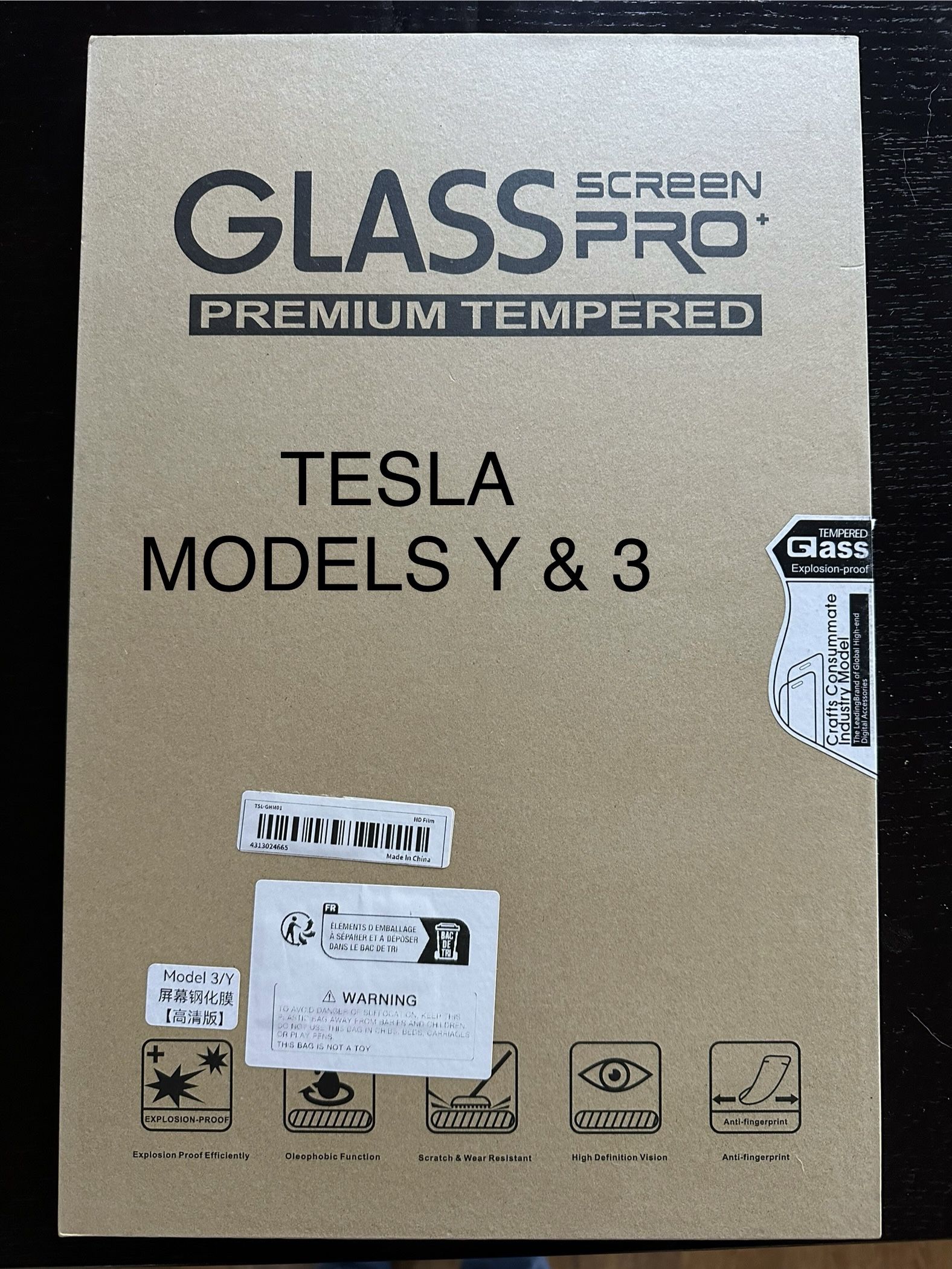 Model 3 / Y Tempered Glass Screen Protector 