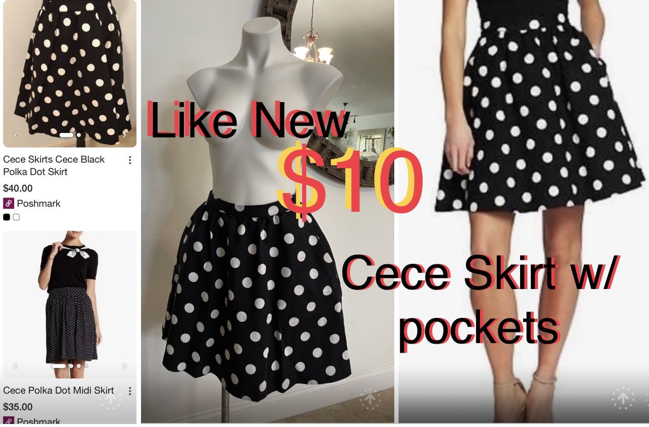 $10 CeCe Women's Skirts Size 2 with Pockets in mint condition like New. Dry clean