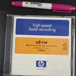 HP CD-RW 650mb / 74 Min C7981A 