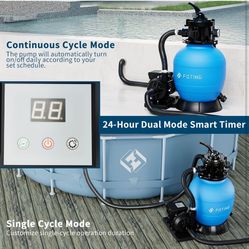 Sand Filter Pump for Above Ground Pool with Timer