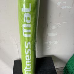 New Lime Green Fitness Mat