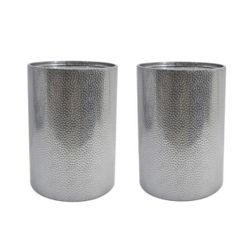Gray Iron Drum End Tables