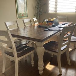 Country Style Dinner Table 8 People Dinner Table