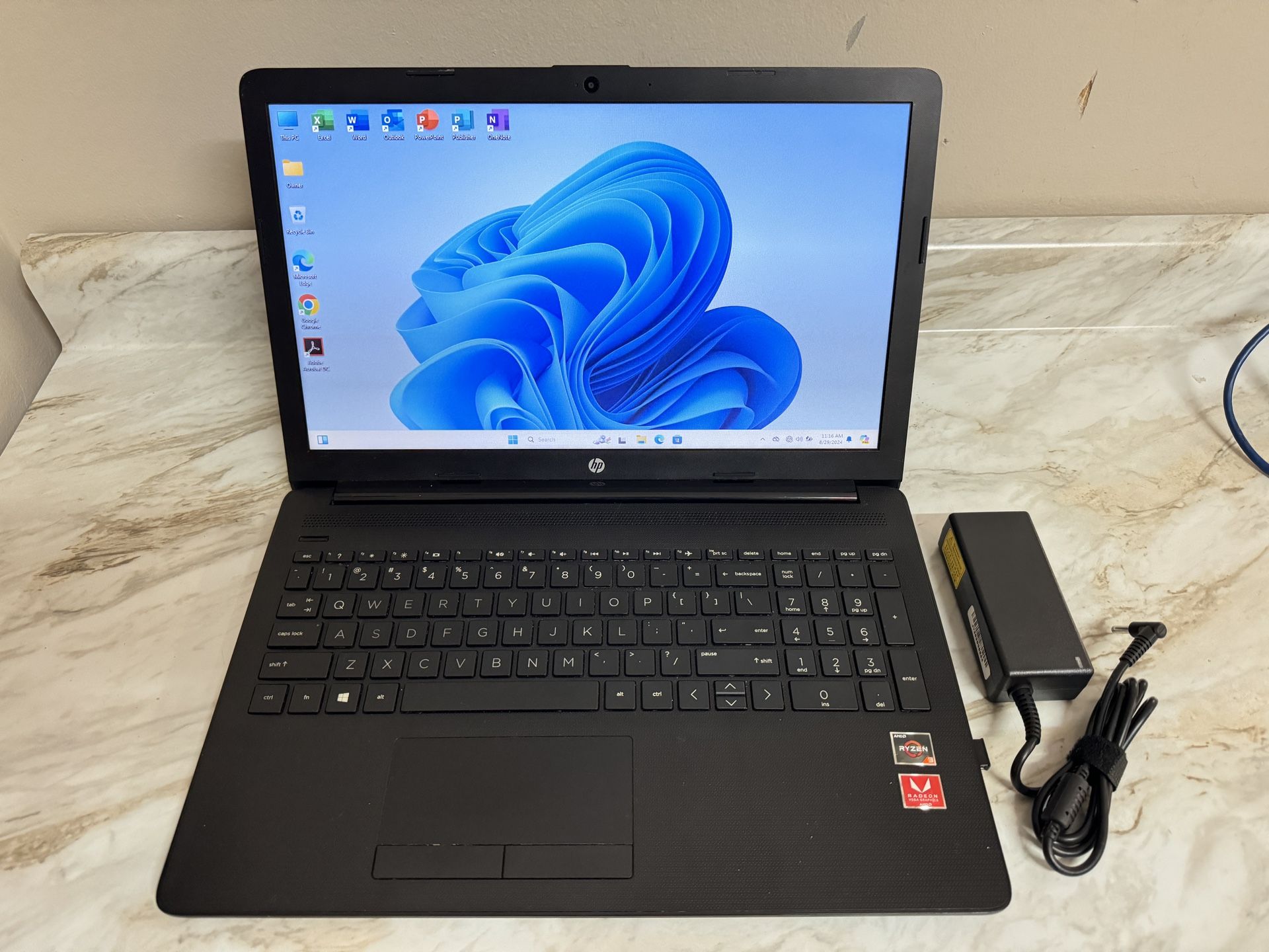 HP 15-db0004dx 15.6" Laptop w/ AMD Ryzen 3 2200U 2.5GHz CPU 8GB RAM 1TB HDD W11 Home