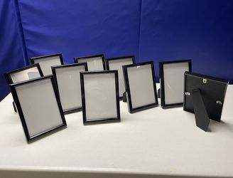 5x7 Glass Picture Frames - Black