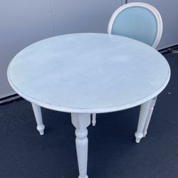 DINING TABLE, ONE CHAIR, NICE