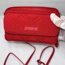 Vera Bradley RFID All in One Crossbody bag in Cardinal Red