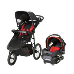 Baby Trend Pro Steer Jogger Stroller And Car Seat Included