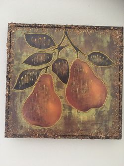 Apple and pear matching painting