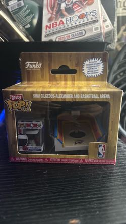 Funko Pop! Bitty Shai Gilgeous Alexander SGA And OKC Thunder Basketball Arena