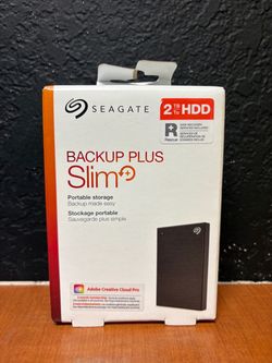 Seagate STHN(contact info removed) Backup Plus Slim USB 3.0 2TB External Hard Drive - Black