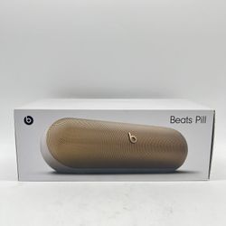 New Beats Pill Bluetooth Speaker Gold MW463LL/A