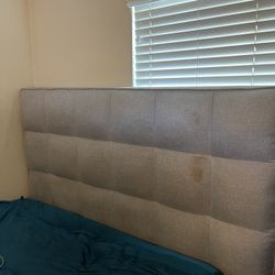 Padded Queen Bed Frame (doesn’t Include Slats/mattress Support)