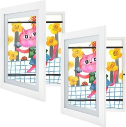2pk White Kids Art Frames