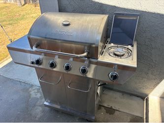 Bbq grill with tank $120.