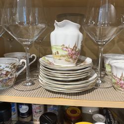 Two China Teacup Sets