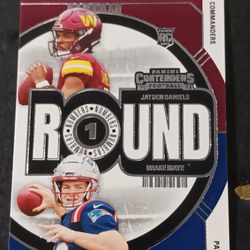 Drake Maye Jayden Daniels Rookie Card Mint Condition 