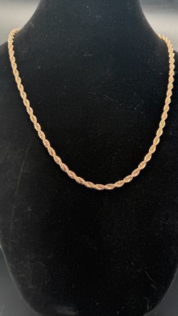 ✨ Rose Gold Diamond-Cut French Rope Chain ✨ IP Plated Over Stainless Steel | New