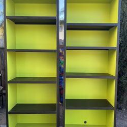 Mid Century Modern MCM TALL Bookshelf Book Shelf Wall Unit Cabinet 