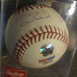 Barry Bonds Signed And Authenticated Baseball