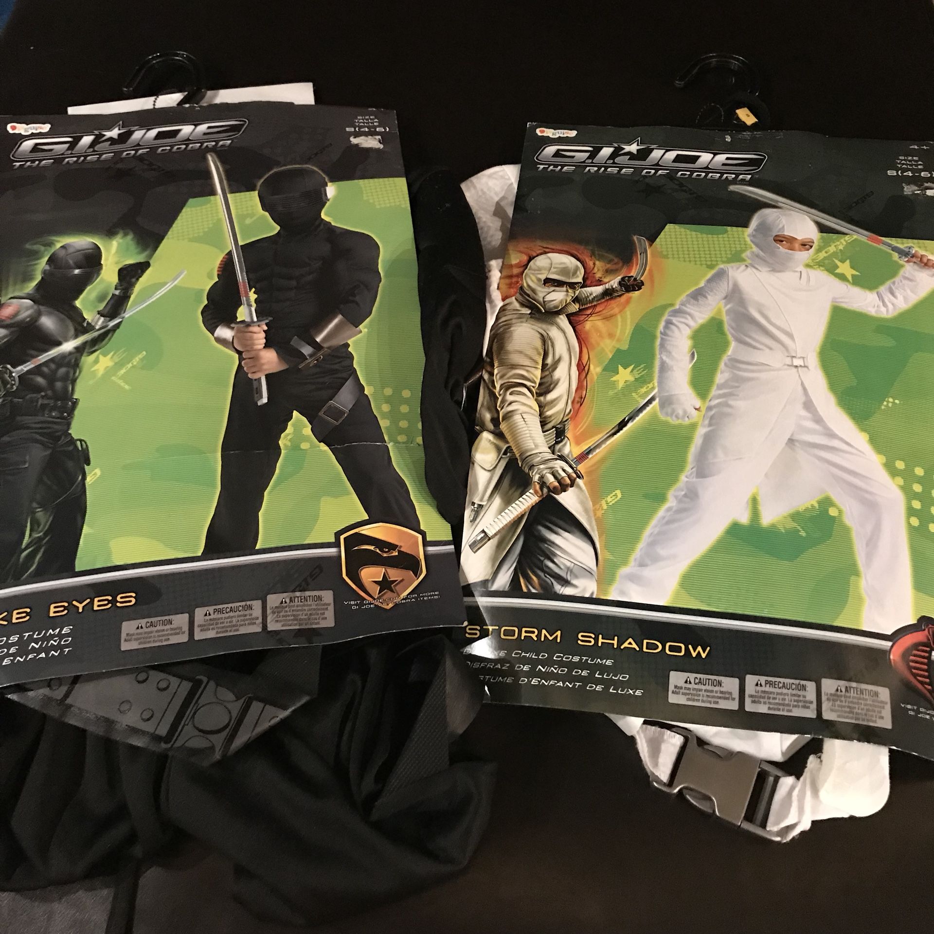 Gi Joe “Rise Of The Cobra” Snake Eyes Muscle Costume or Storm Shadow Costume. Sizes S(4-6)