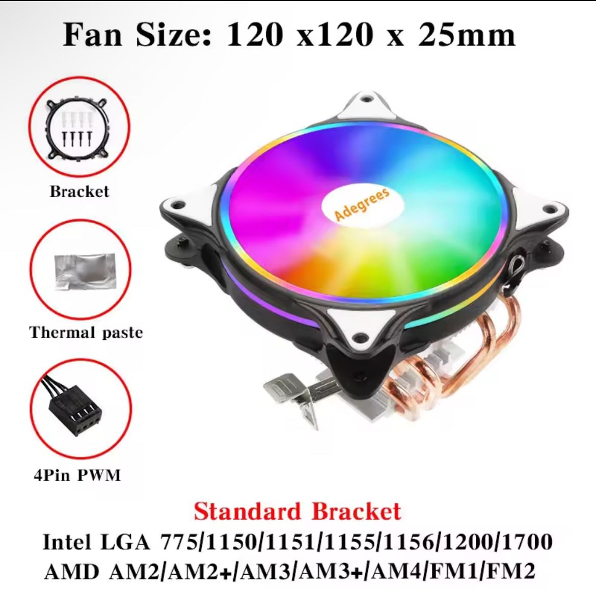 Cpu Fan Cooler Pc