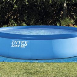 Inter 15ft x 48in Easy Set Pool Set w/ Ladder & Filter Pump