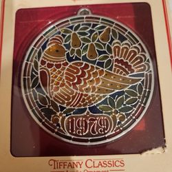  2  stained  glass ornaments