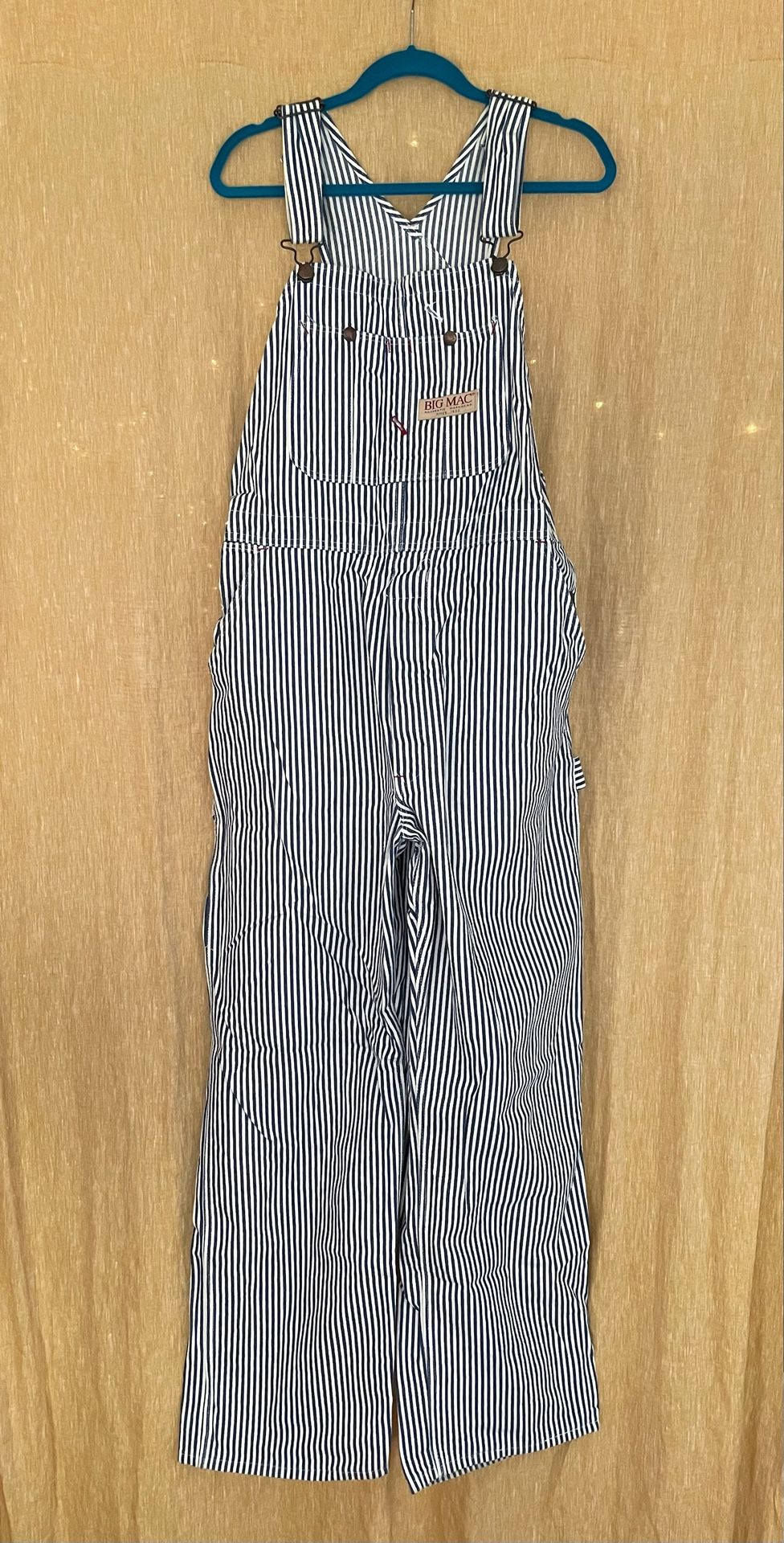 Big Mac Pinstripe Denim Overalls