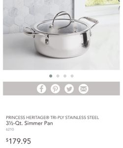 3.5 Qt. Simmer Pan Princess House