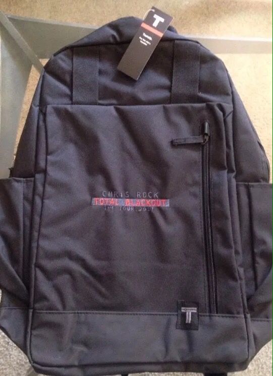 CHRIS ROCK TOTAL BLACKOUT THE TOUR 2017 BACKPACK