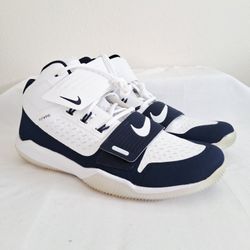 Nike Force Flywire Mid Football Turf White Navy 