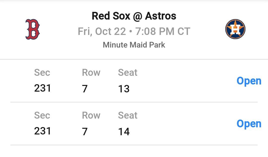 ALCS Astros vs Red Sox Game 6