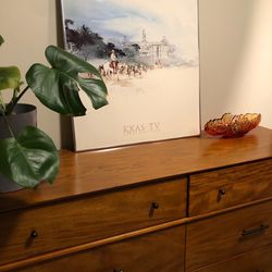 Vintage Rare DFW watercolor poster