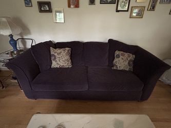 Large Purple Couch (with Minimal Damage)