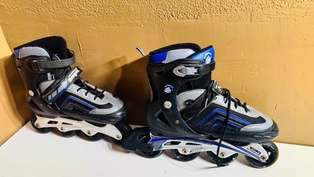 Mongoose Inline Rollerblades Black Blue Silver