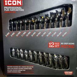 RATCHETING WRENCH SET 12 Pc 