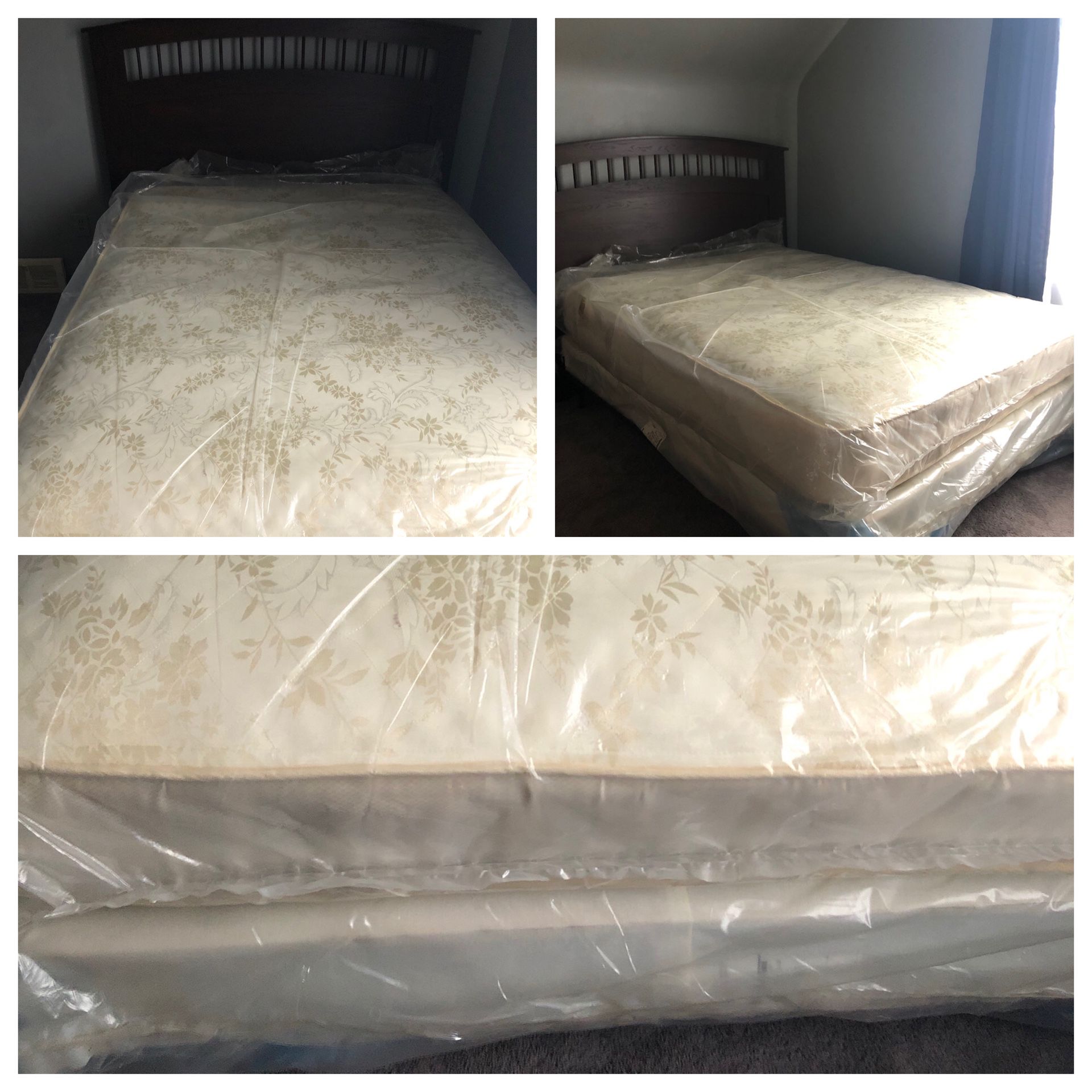 Full frame bed with mattresses for sale