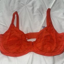 Savage x Fenty Vibrant Scarlet mesh Bra