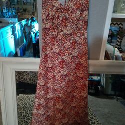 Halter Long   Floral Print Dress 